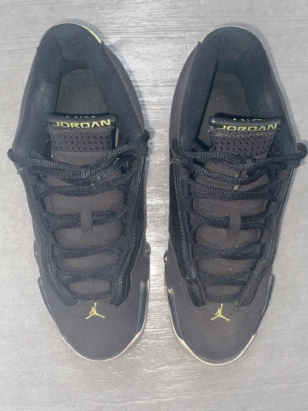 Jordan 14 black and neon green